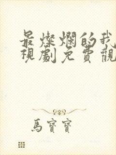 最灿烂的我们电视剧免费观看完整版第一季