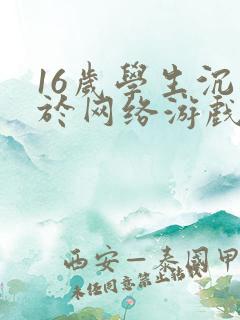 16岁学生沉迷于网络游戏怎么办