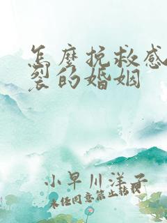 怎么挽救感情破裂的婚姻