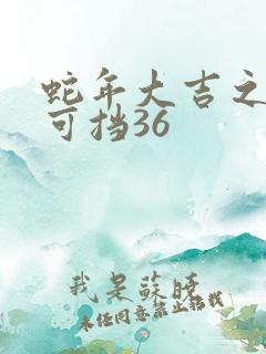 蛇年大吉之婚不可挡36