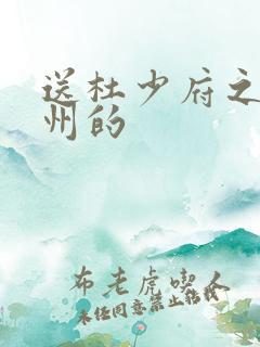 送杜少府之任蜀州的