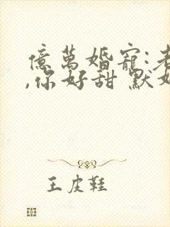 亿万婚宠:老婆,你好甜 默妍
