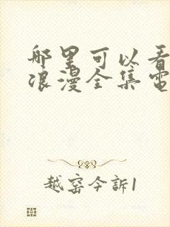 哪里可以看私藏浪漫全集电视剧