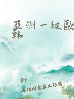 亚洲一级欧美日韩