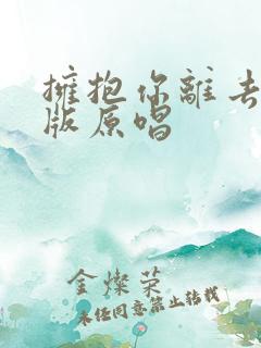 拥抱你离去dj版原唱