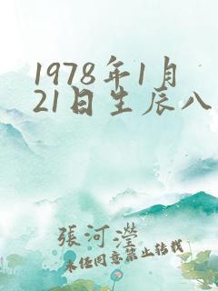 1978年1月21日生辰八字