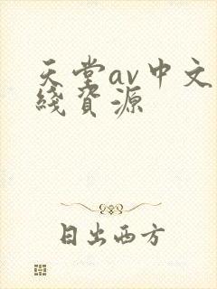 天堂av中文在线资源