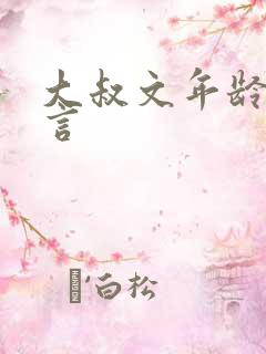 大叔文年龄差现言