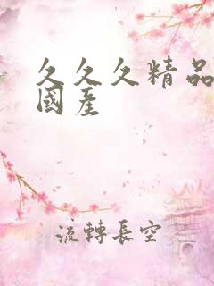 久久久精品免费国产