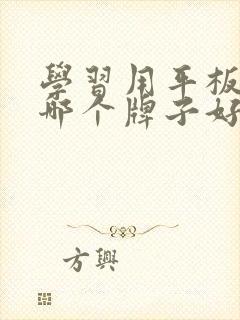 学习用平板电脑哪个牌子好用又实惠