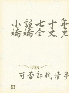 小说七十年代小娇娇全文免费阅读