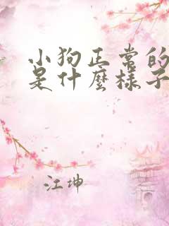 小狗正常的大便是什么样子的