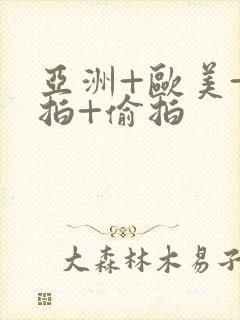 亚洲+欧美+自拍+偷拍