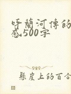 呼兰河传的读后感500字