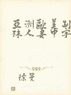 亚洲欧美制服丝袜人妻中字