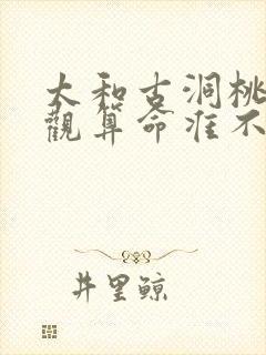 太和古洞桃源仙观算命准不