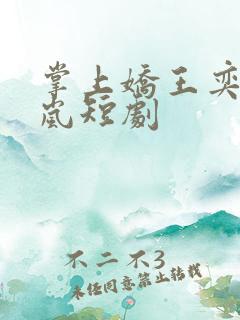 掌上娇王奕然兰岚短剧