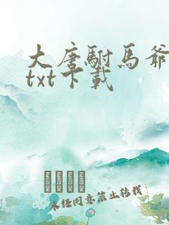 大唐驸马爷全文txt下载