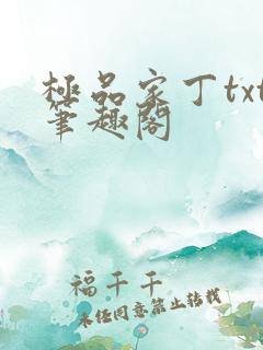 极品家丁txt笔趣阁