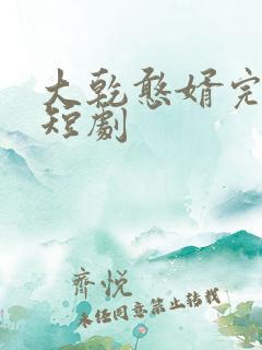 大乾憨婿完结篇短剧