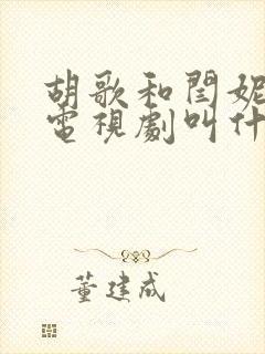 胡歌和闫妮演的电视剧叫什么名字 胡歌和闫妮演的电视剧叫什么名字