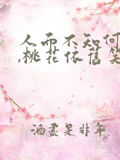 人面不知何处去,桃花依旧笑春风的意思