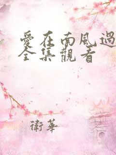 爱在南风过境时全集观看