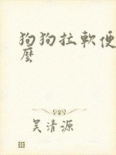 狗狗拉软便吃什么