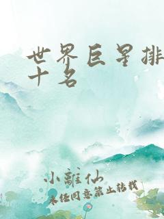 世界巨星排名前十名