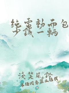 纯电动面包车多少钱一辆