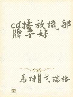 cd播放机那个牌子好