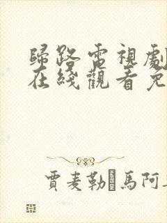 归路电视剧全集在线观看免费高清