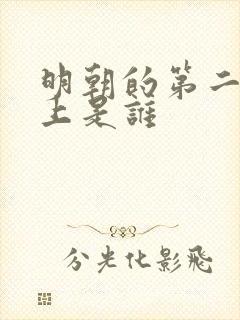 明朝的第二个皇上是谁
