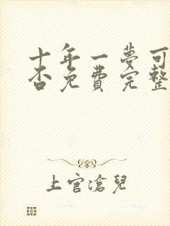 十年一梦可见卿否免费完整版