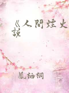 《人间烟火》小说
