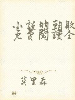 小说明朝败家子免费阅读全文作者