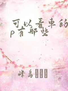 可以看车的app有哪些 可以看车的app有哪些