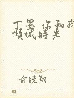 丁墨 你和我的倾城时光