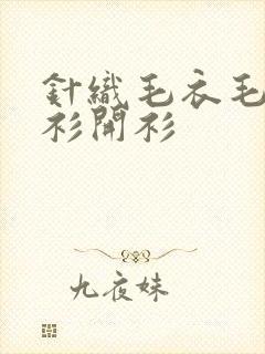 针织毛衣毛针织衫开衫