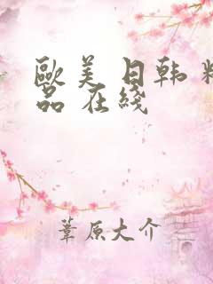 欧美 日韩 精品 在线