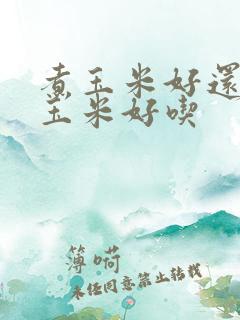 煮玉米好还是蒸玉米好吃