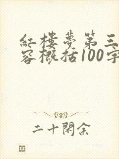 红楼梦第三回内容概括100字