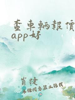 查车辆报价哪个app好