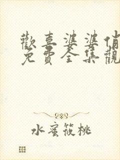 欢喜婆婆俏媳妇免费全集观看