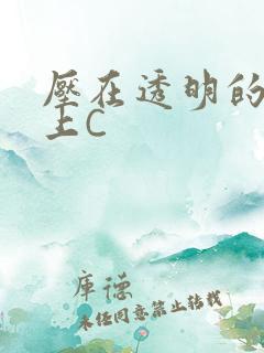 压在透明的玻璃上C