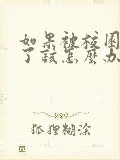 如果被校园霸凌了该怎么办 如果被校园霸凌了该怎么办