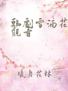 韩剧雪滴花免费观看
