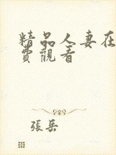精品人妻在线免费观看