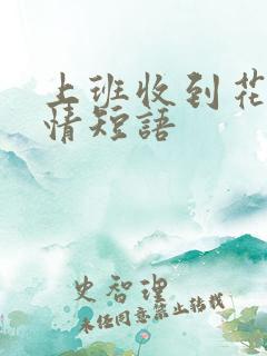上班收到花的心情短语
