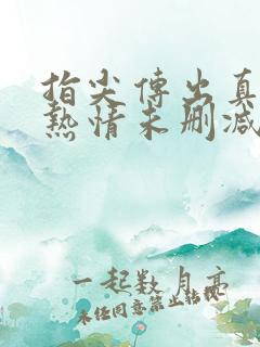 指尖传出真挚的热情未删减